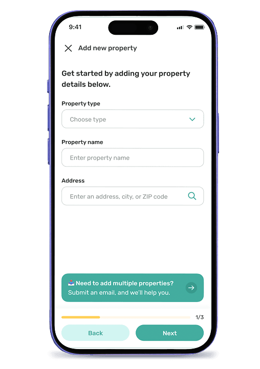 Tenant screening and onboarding in the Equipped app